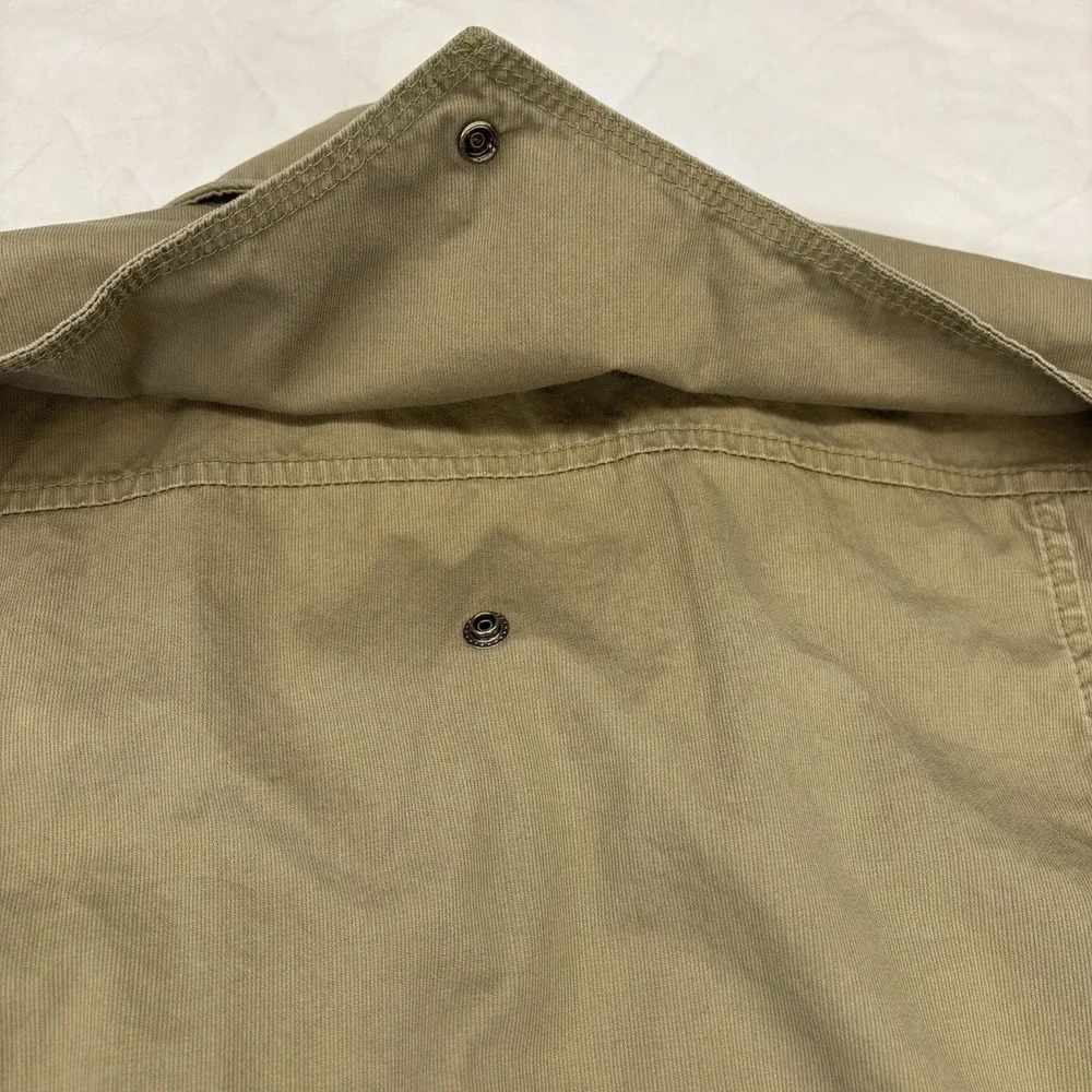 Men's LEVI'S Khaki‎ 100% Cotton Button Up Utility Jacket Size Large
